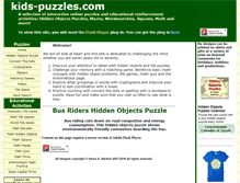 Tablet Screenshot of kids-puzzles.com